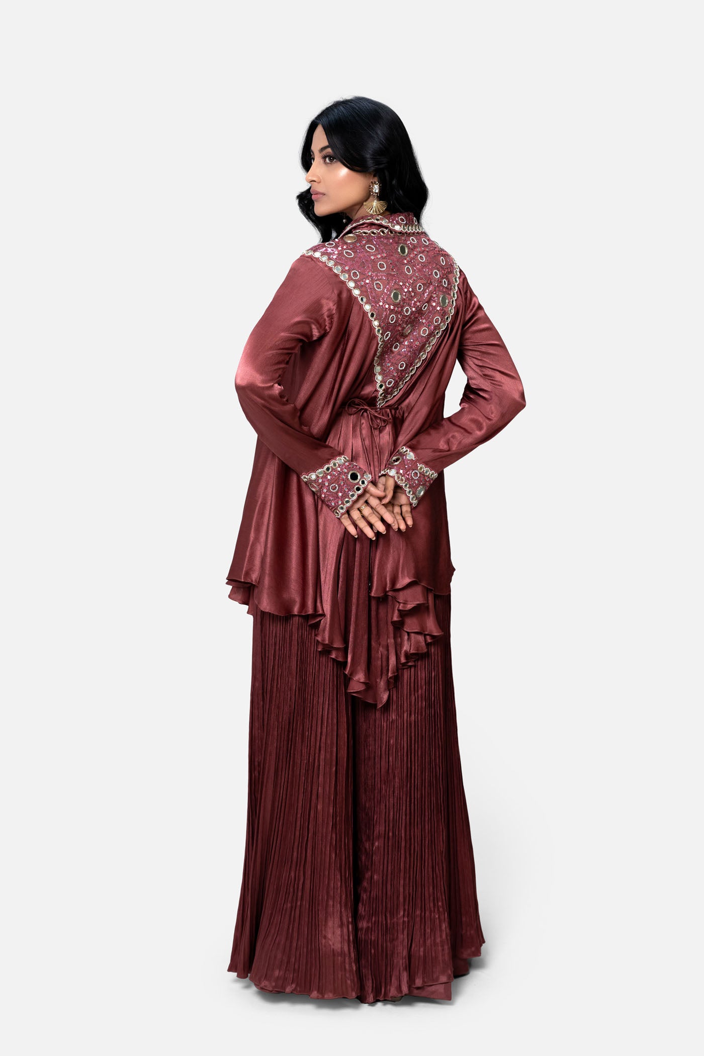 Mehnoor Peplum Top With Palazzo Pants