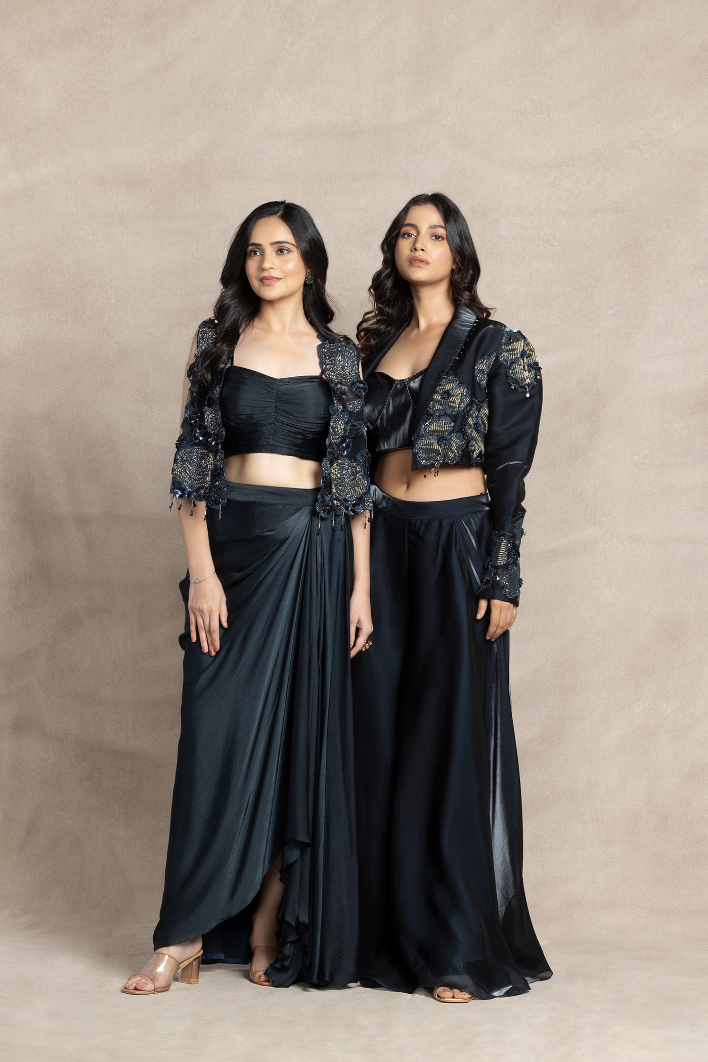 Lyra Jacket And Drape Dhoti Set