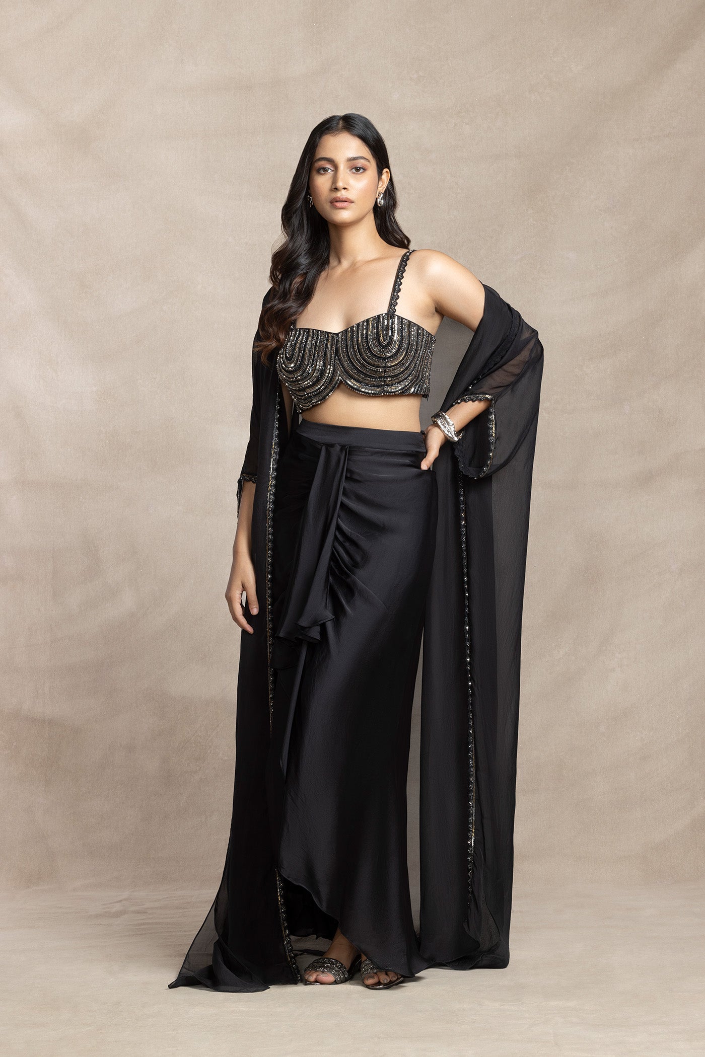 Capella Drape Dhoti Set