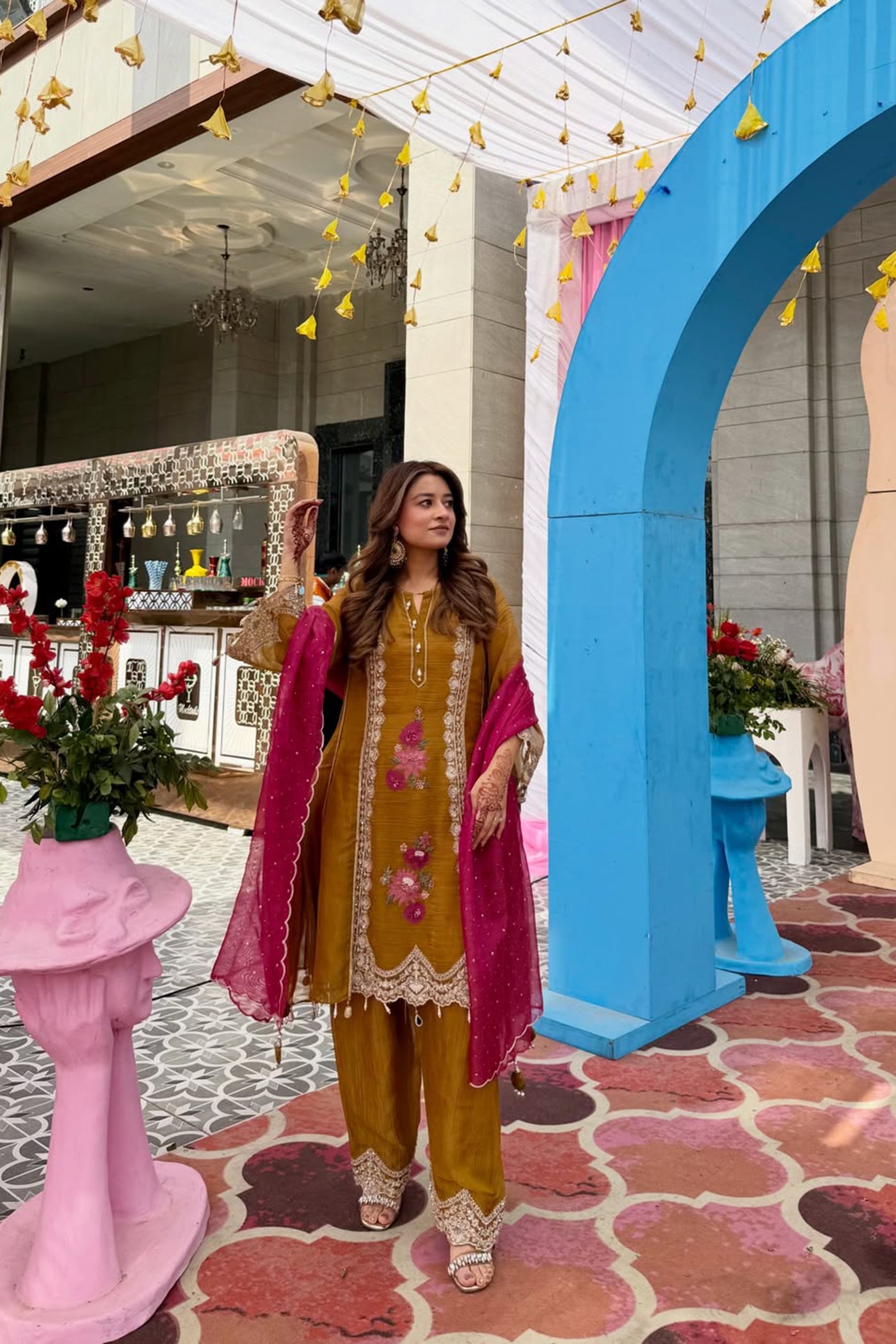Ritika Bhandari Kedia In Noorika Garara Set