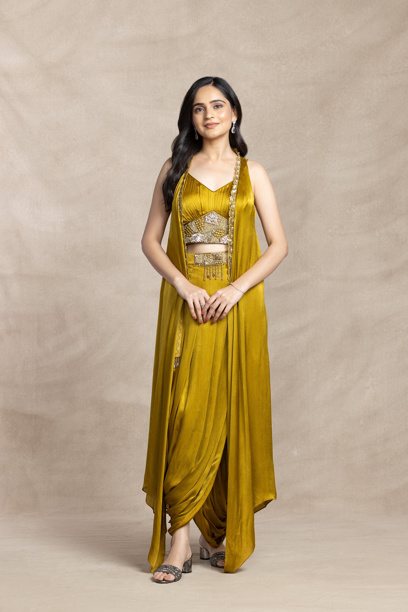 Kaori Draped Dhoti Set