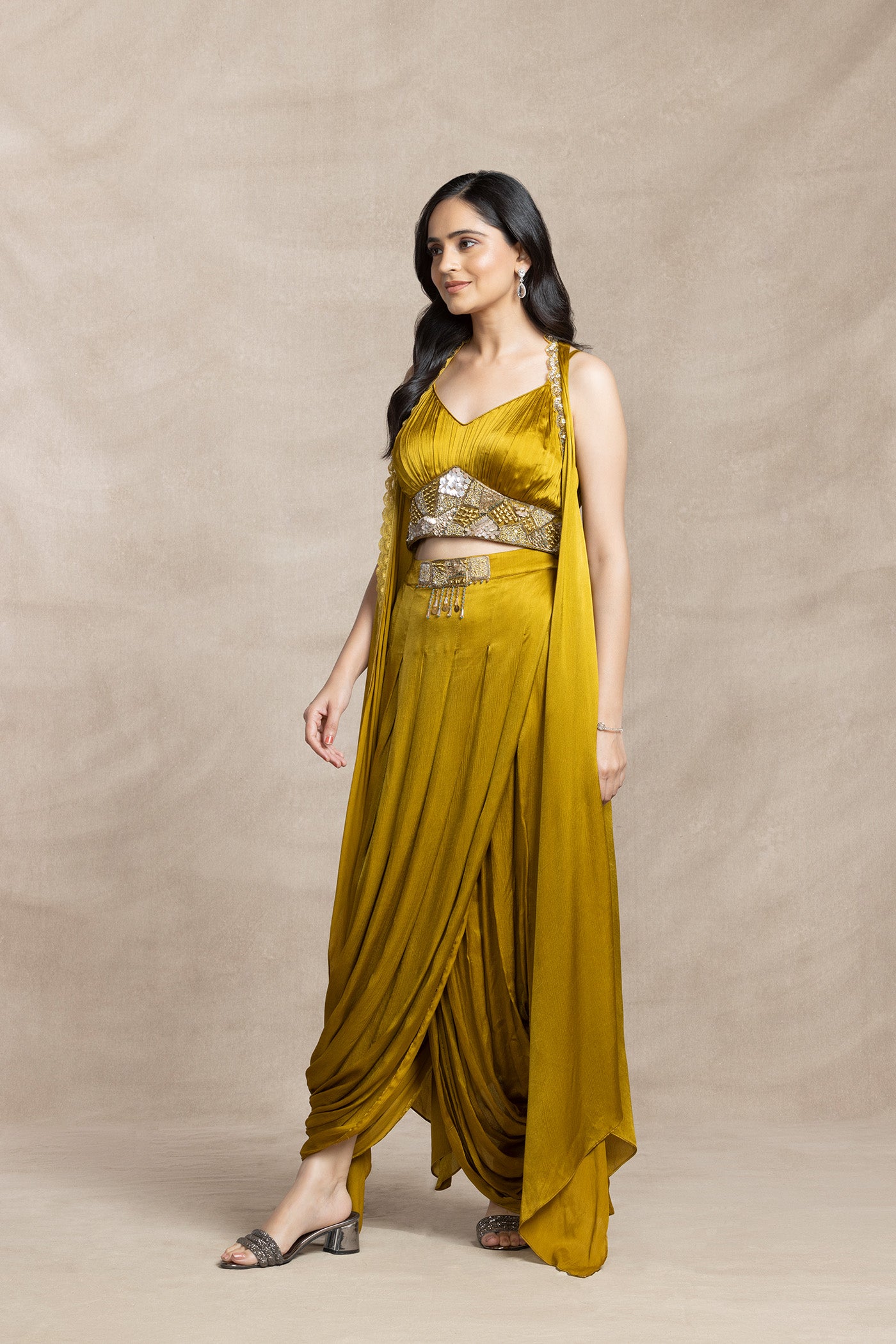 Kaori Draped Dhoti Set