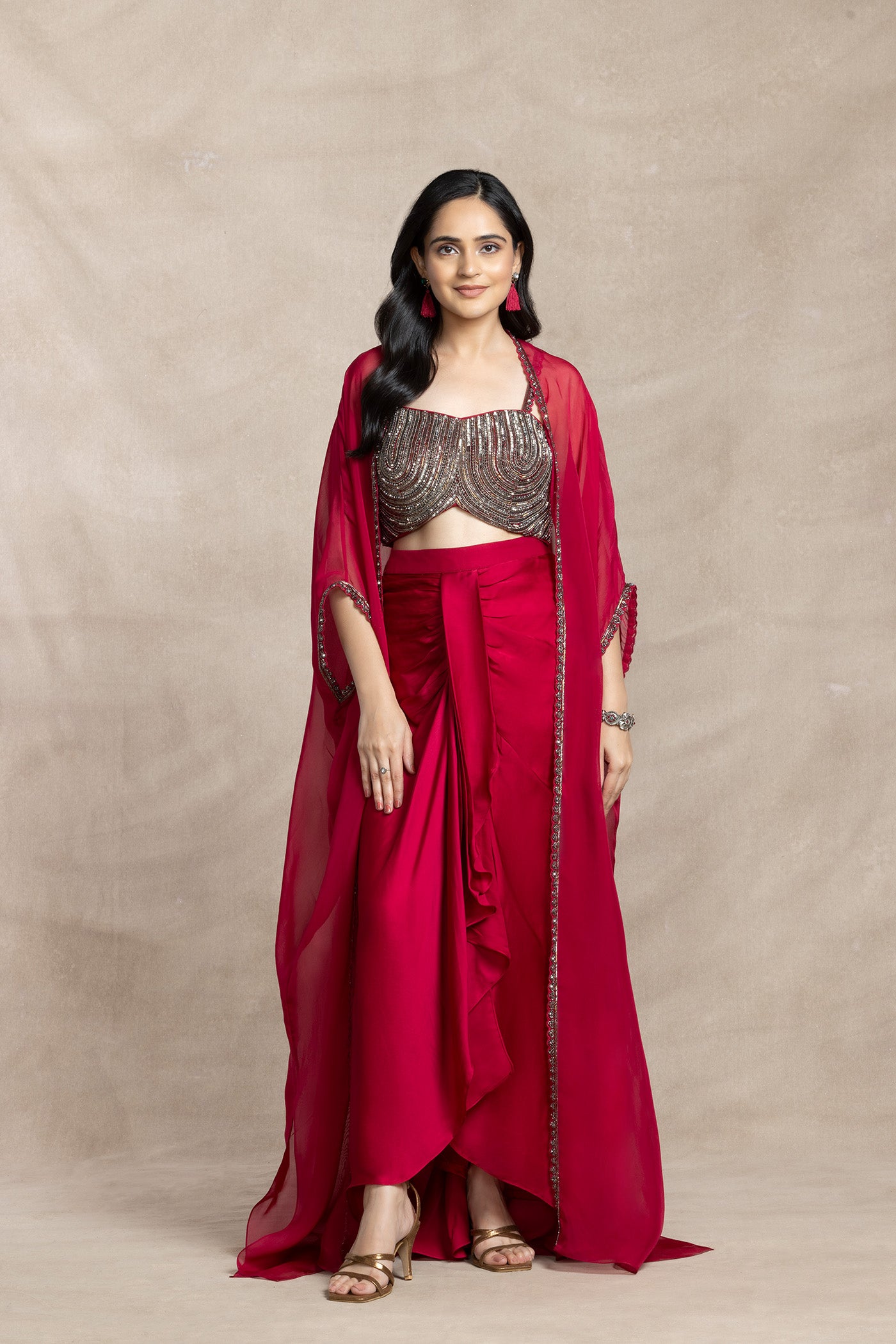 Capella Drape Dhoti Set