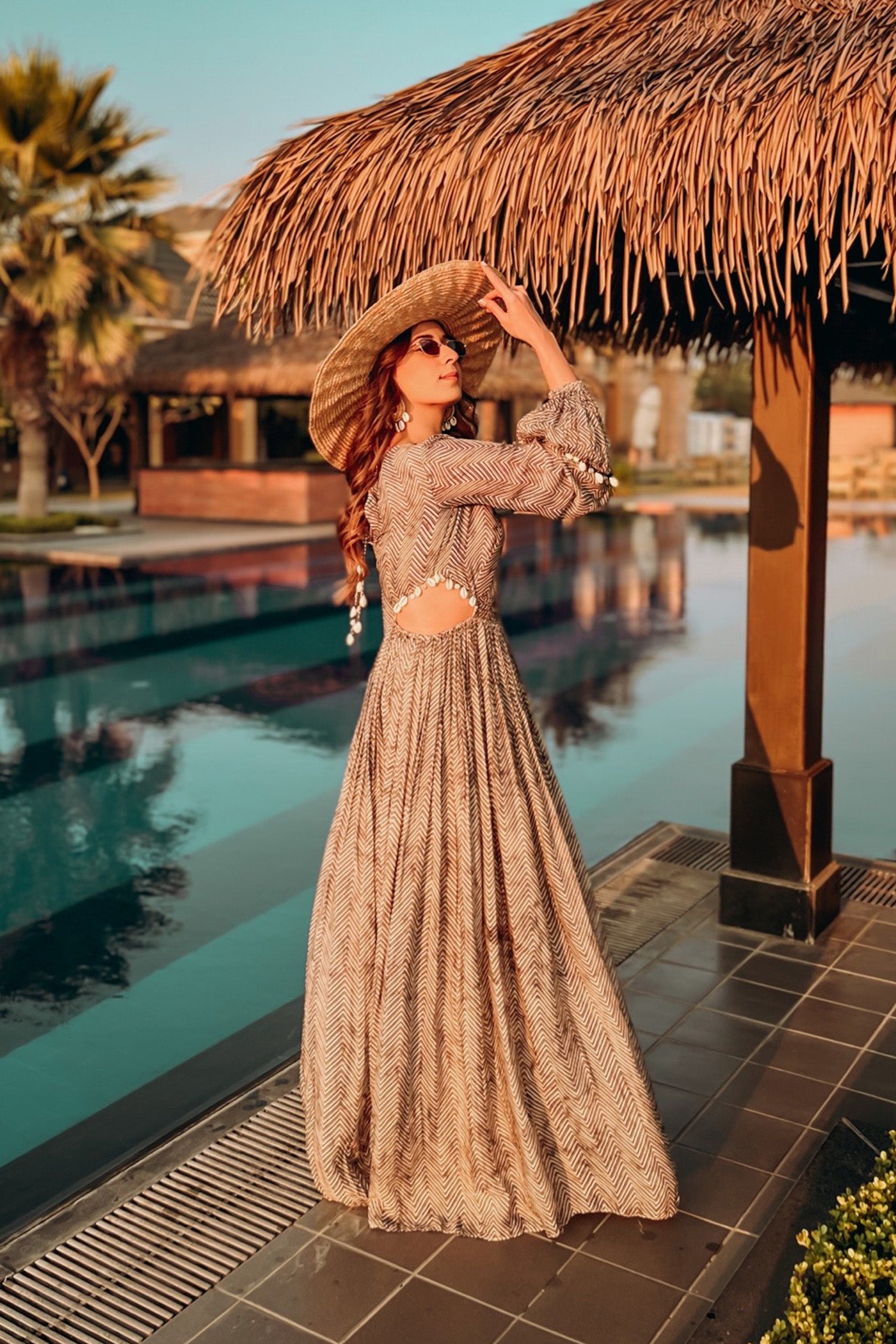 Sania Chadha in Coral Dress